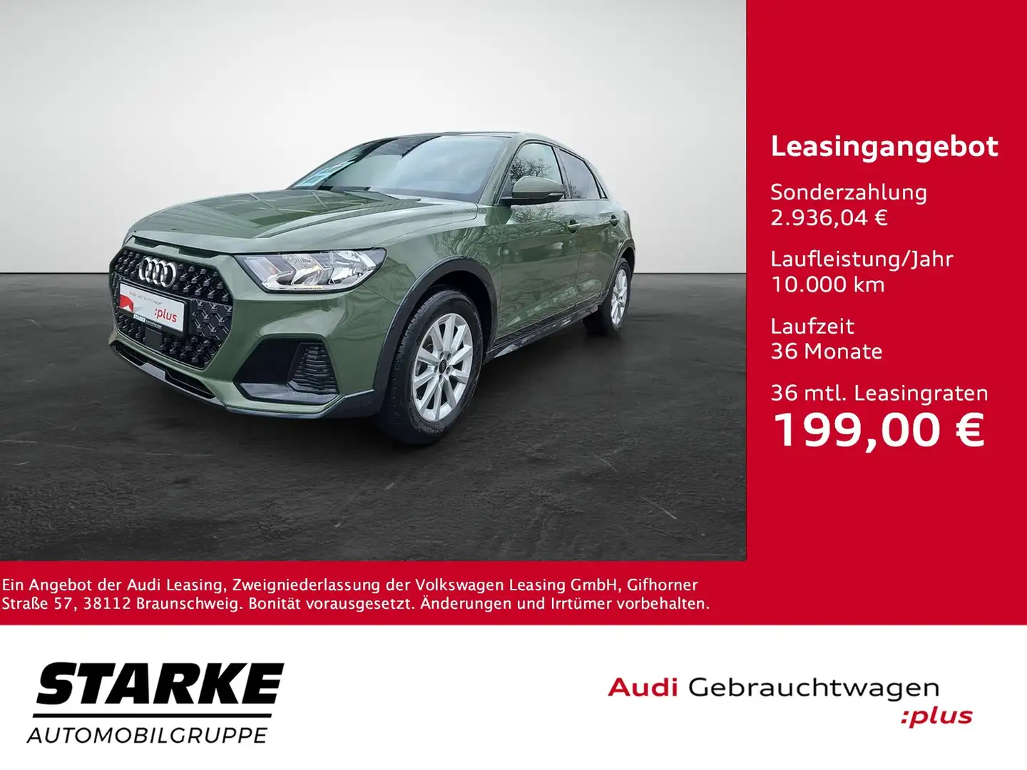 Audi A1 allstreet 30 TFSI S tronic ASI SHZ APS-Plus Opt... Zelená - 1
