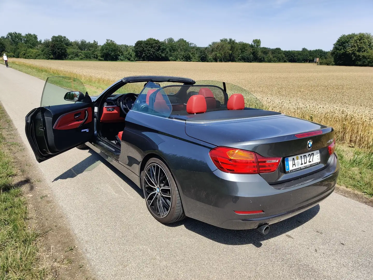 BMW 420 420i Cabrio Sport Line Grau - 2