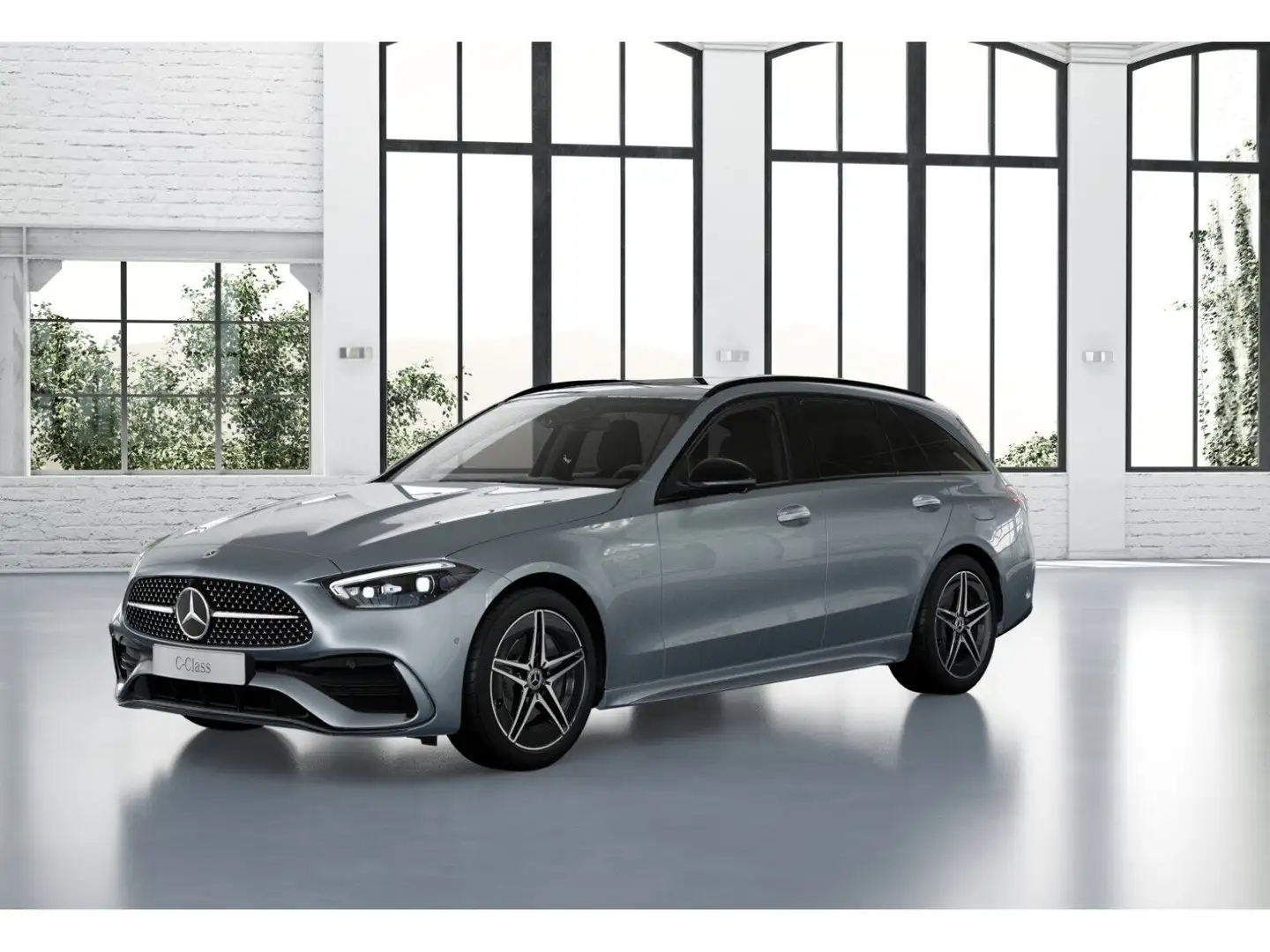 Mercedes-Benz C 300 e T AMG+NIGHT+PANO+360°+AHK+DIG.LIGHT+DIST Plateado - 2