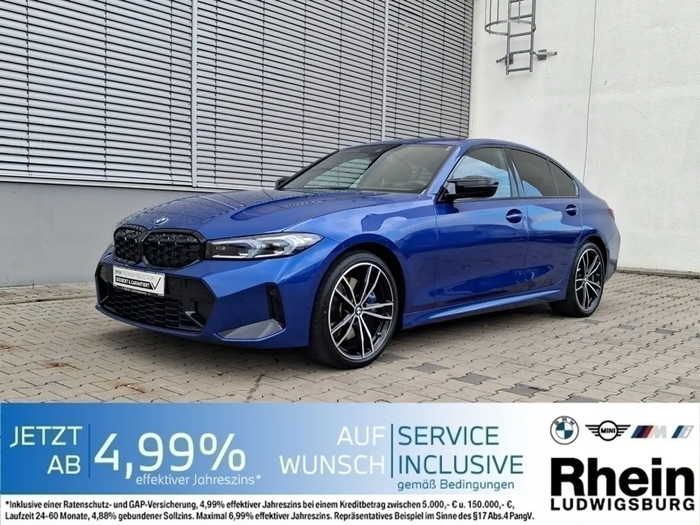 BMW 340 Mi xDr Lim. Navi.LED.HiFi.DriveAs.RüKam.Memor Blau - 1