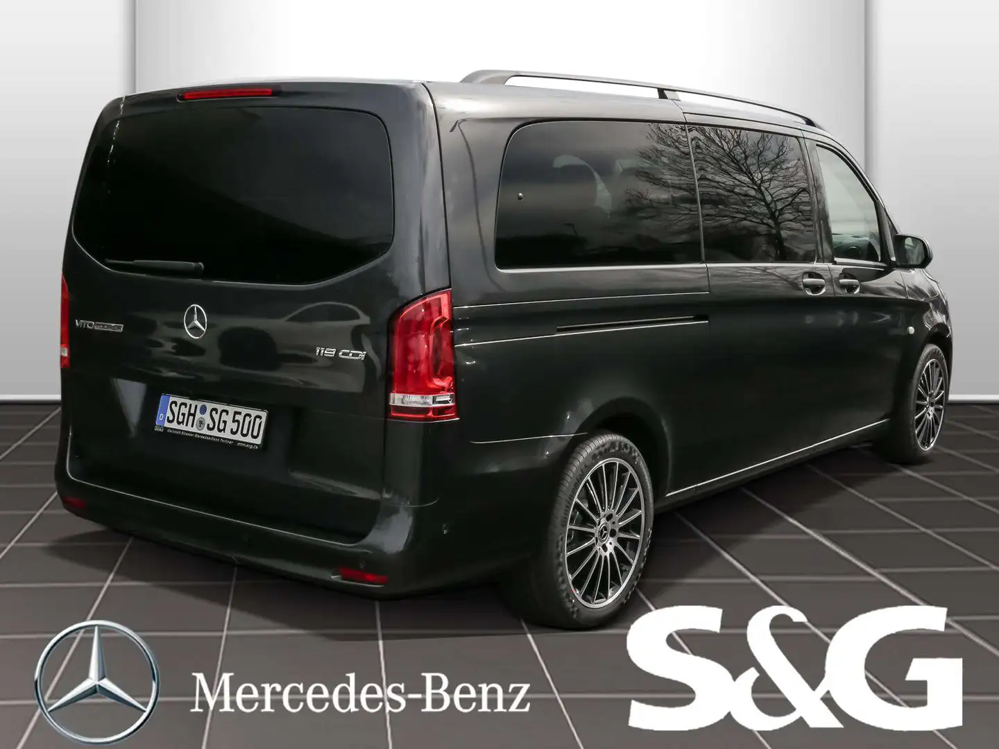 Mercedes-Benz Vito 119 Tourer Pro AHK+LED+RüKam+Tempomat+Sitzh Gris - 2