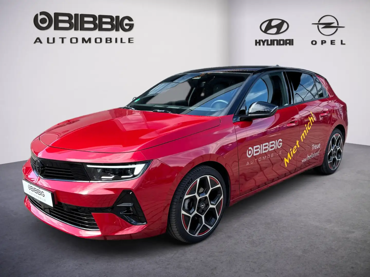 Opel Astra -L 1.2T GS-Line 8-AT SHZ MATRIX-LED NAVI Rood - 1