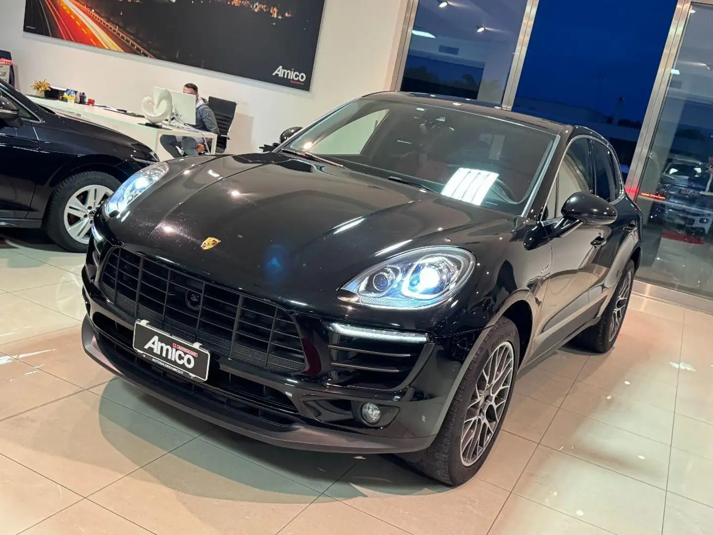 Porsche Macan 3.0 S Diesel Pelle Cartier Service Porsche Zwart - 2