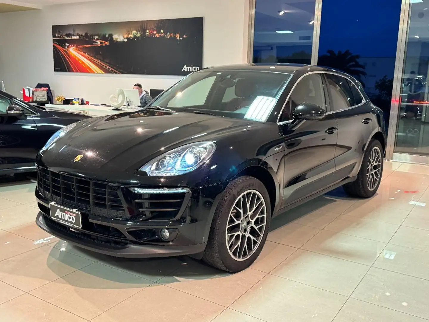 Porsche Macan 3.0 S Diesel Pelle Cartier Service Porsche Zwart - 1