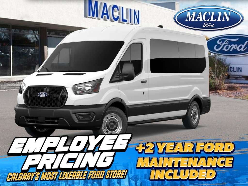 White 2026 Ford Transit Passenger Van All-Wheel Drive Automatic