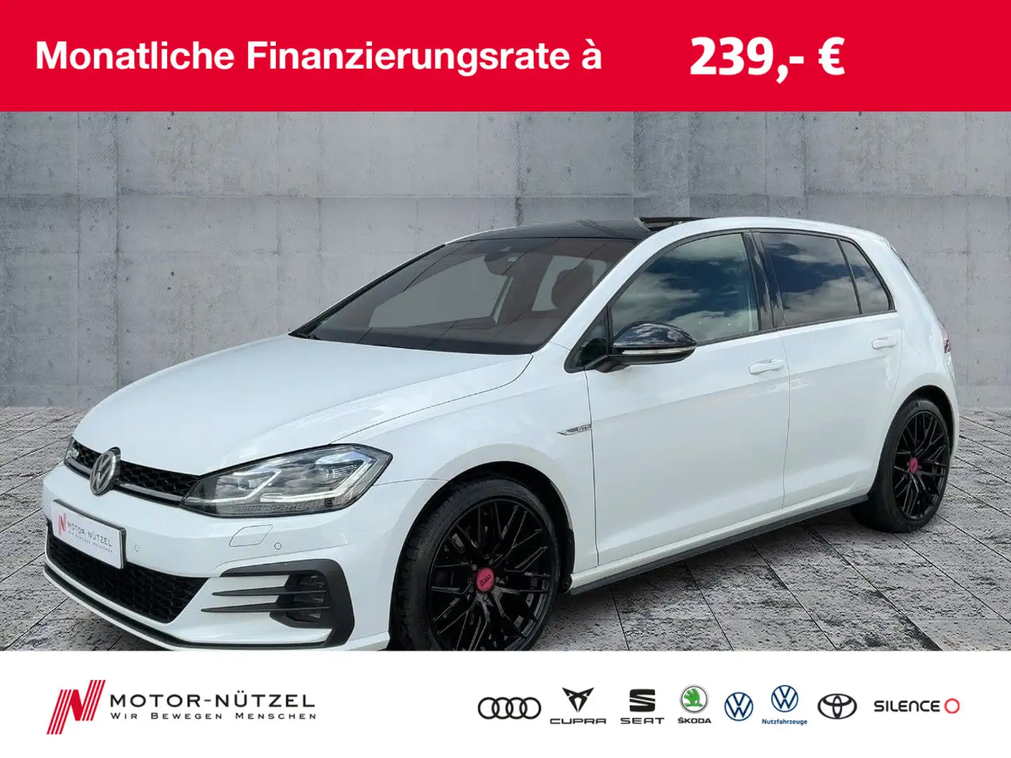 Volkswagen Golf VII 2.0 TDI GTD LED+NAV+ACC+SHZ+PDC+VC+PANO Blanc - 1