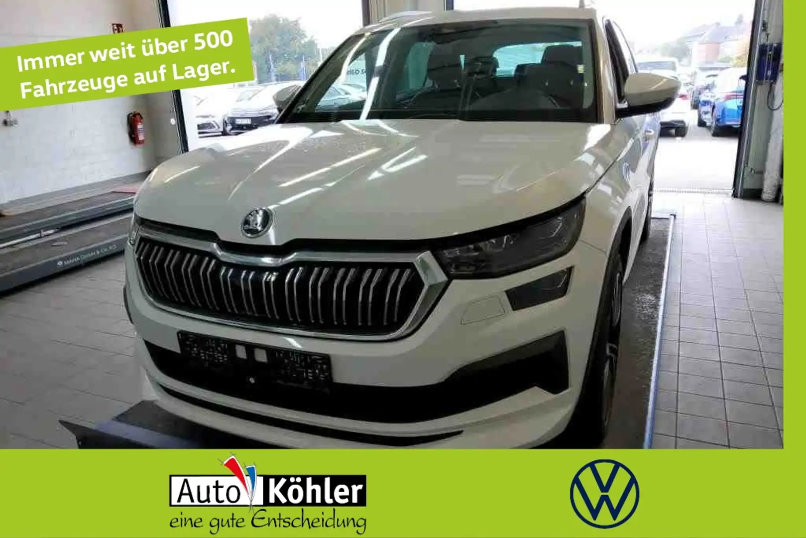 Skoda Kodiaq L&K TDi DSG 4x4 CarPlay/ACC/LED/Virt/PDC Weiß - 1