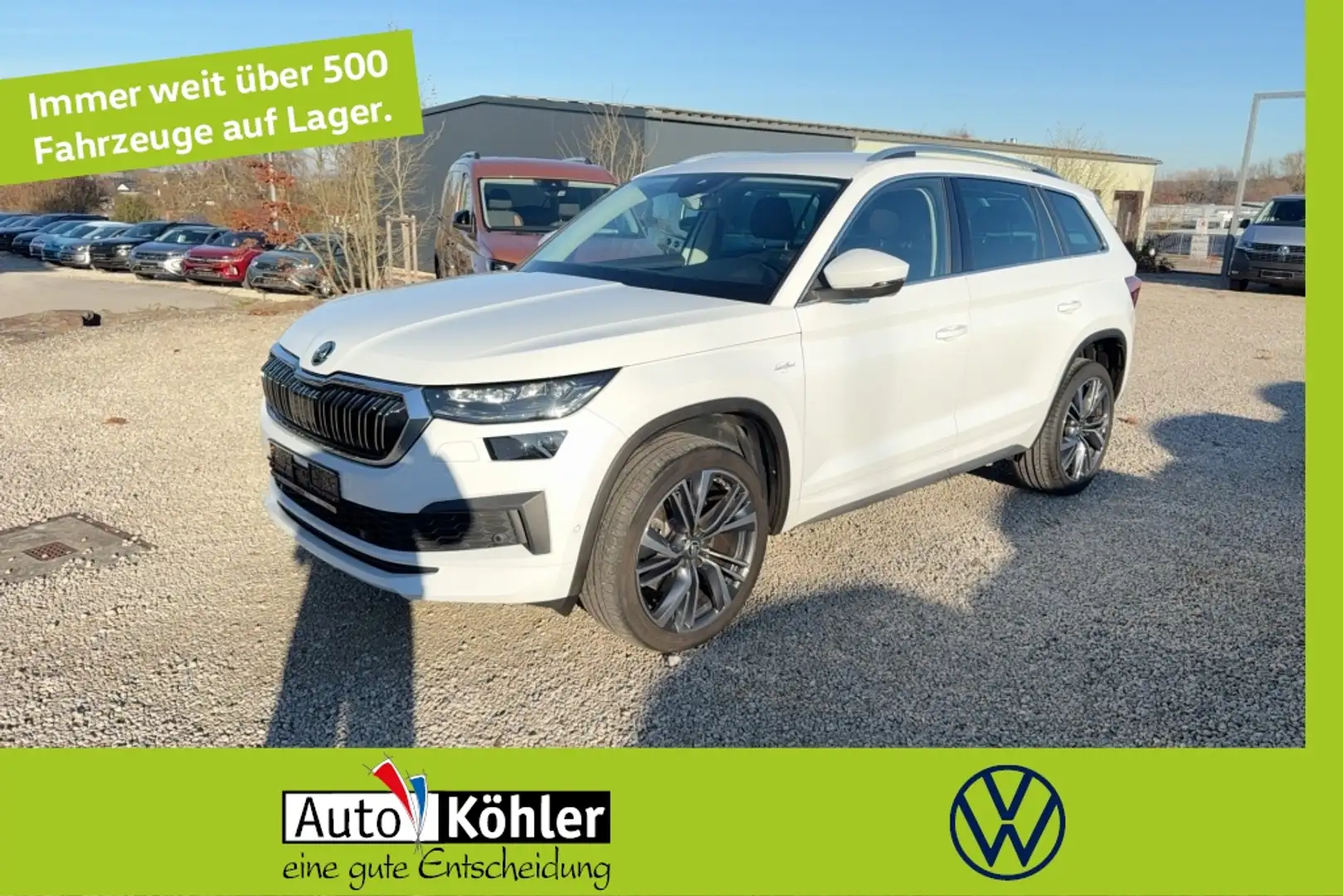 Skoda Kodiaq L&K TDi DSG 4x4 CarPlay/ACC/LED/Virt/PDC Weiß - 1