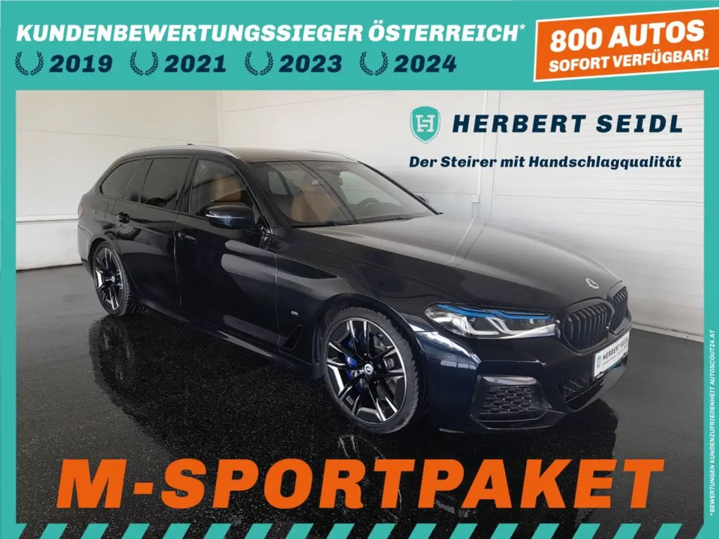 BMW 530 d Touring M-SPORT PRO 4x4 Aut. *20 ZOLL / LASER LED / NAVI / ACC / VOLLEDER & MEMORY / HEAD-UP / SOUND SYSTEM* Schwarz - 1