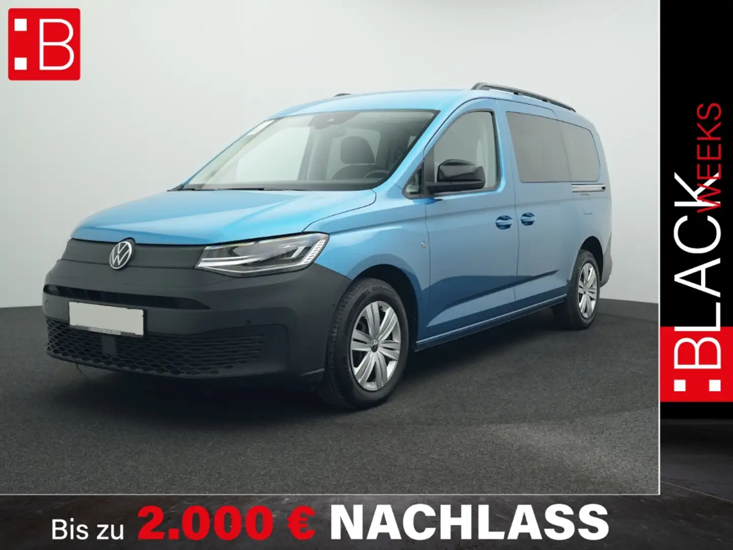 Volkswagen Caddy 2.0 TDI DSG 5.-J.-GAR NAVI LED ACC AHK Blau - 1