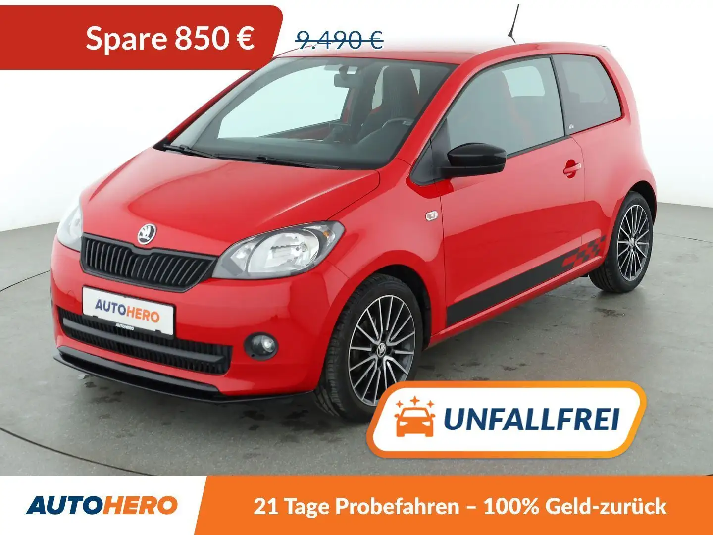 Skoda Citigo 1.0 MPI Monte Carlo*SHZ*KLIMA*GARANTIE* Rot - 1