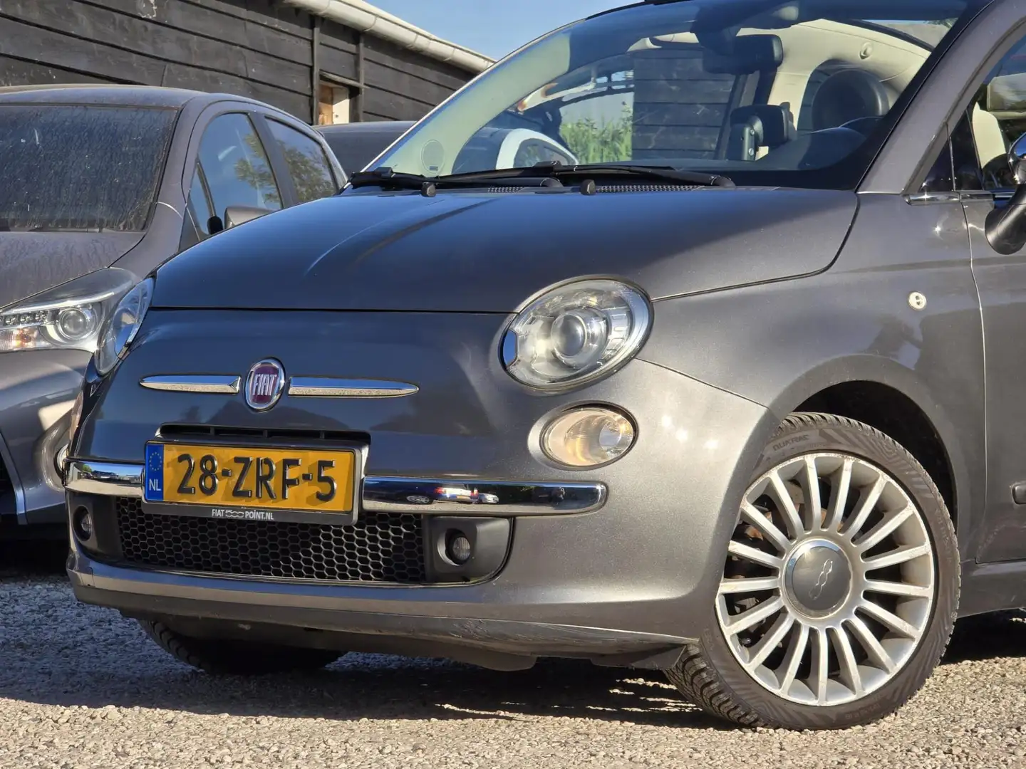 Fiat 500C 0.9 C TwinAir Rock Leder/Navi/PDC Grijs - 2