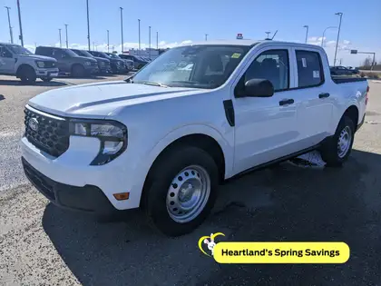White 2026 Ford Maverick XL SuperCrew AWD Pickup Truck All-Wheel Drive Continuously Variable Transmission