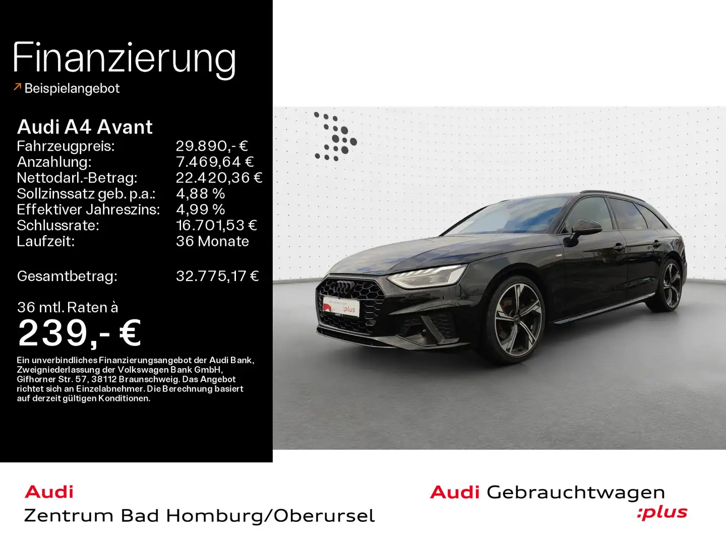 Audi A4 35 TFSI S line*Navi*Matrix*Alu*PDC*Audi Schwarz - 1