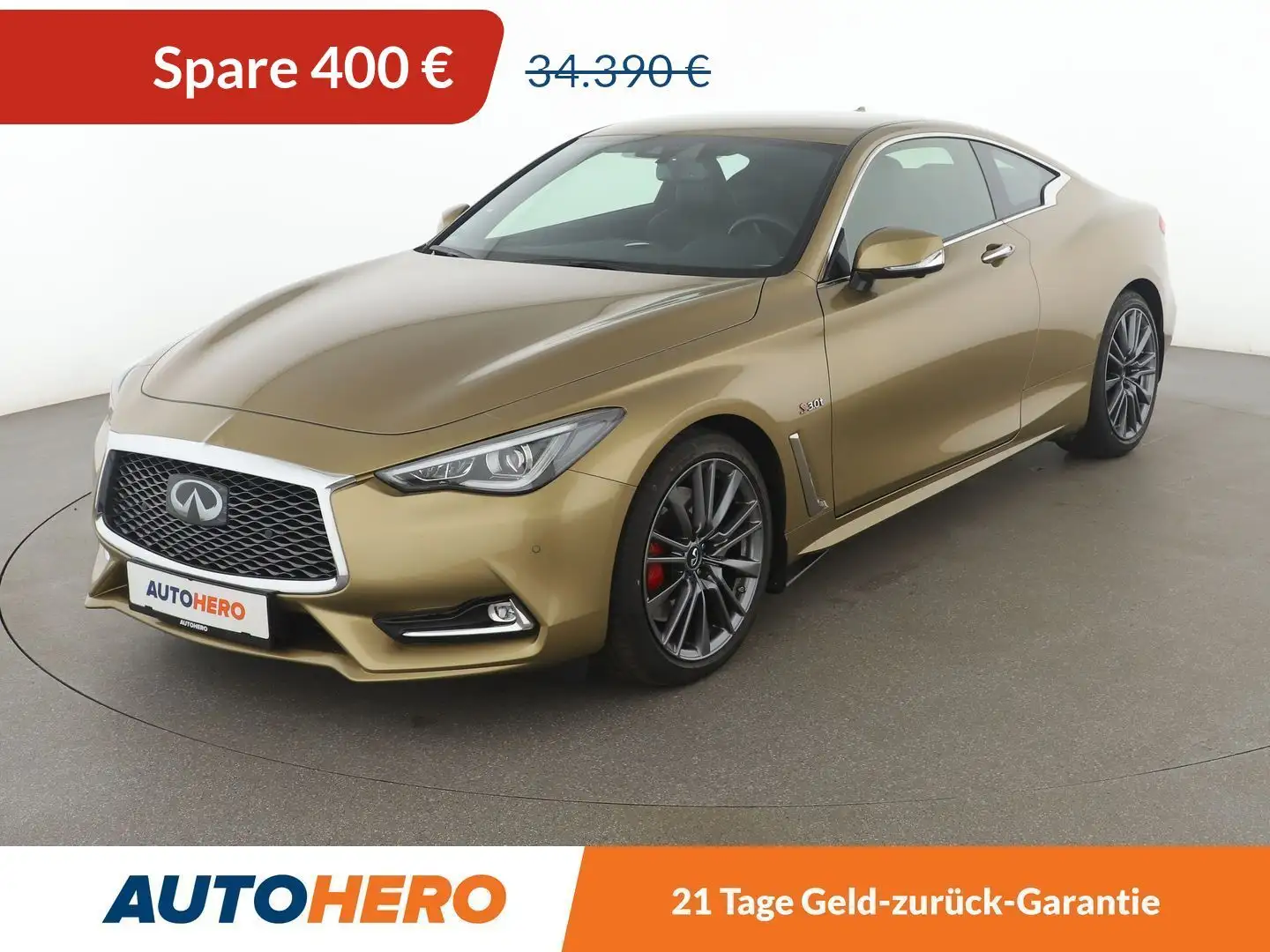Infiniti Q60 3.0 V6 Sport AWD Aut*NAVI*LED*TEMPO*CAM*PDC*SHZ* Gelb - 1