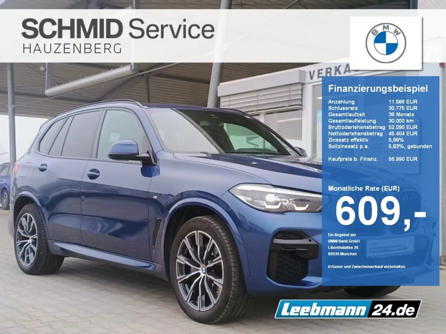 BMW X5 xDrive30d M-Sportpaket ACC 2 JAHRE GARANTIE Blau - 1