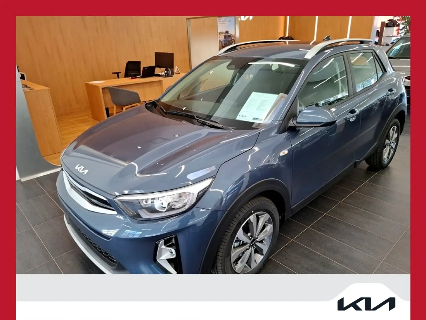 Kia Stonic 1,0 TGDI GPF ISG Silber Blau - 1
