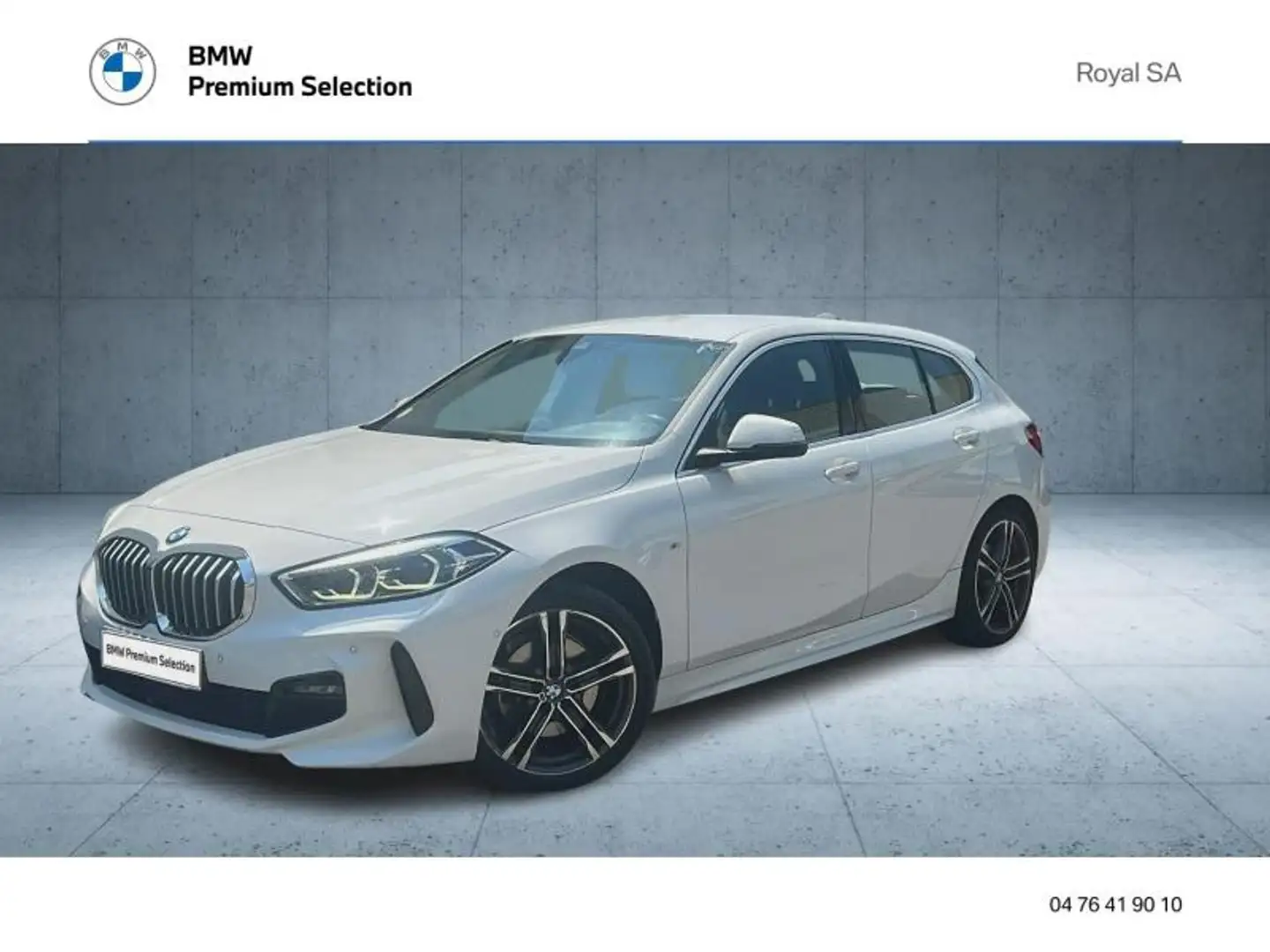 BMW 118 118dA 150ch M Sport 8cv Blanc - 1