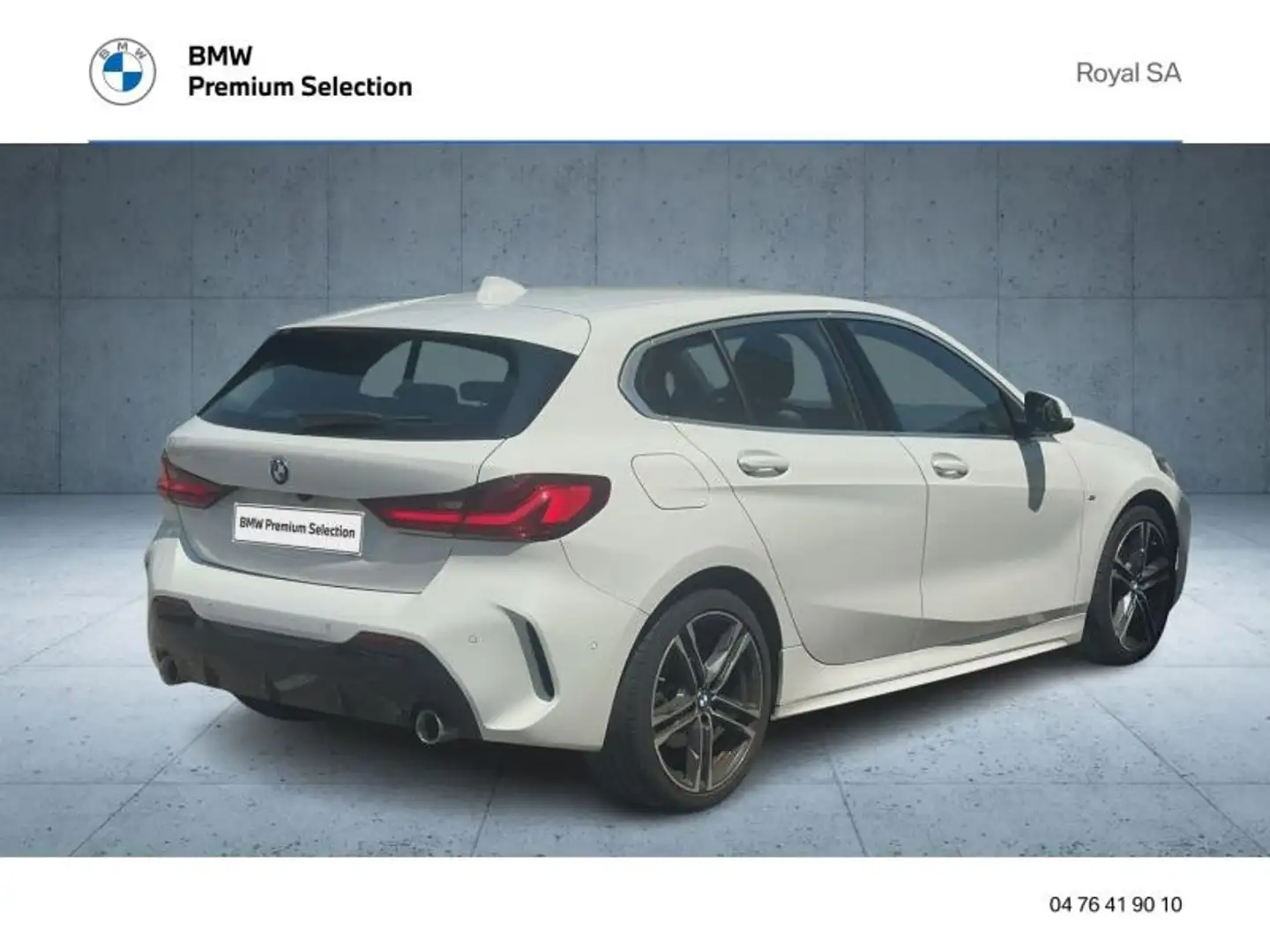 BMW 118 118dA 150ch M Sport 8cv Blanc - 2