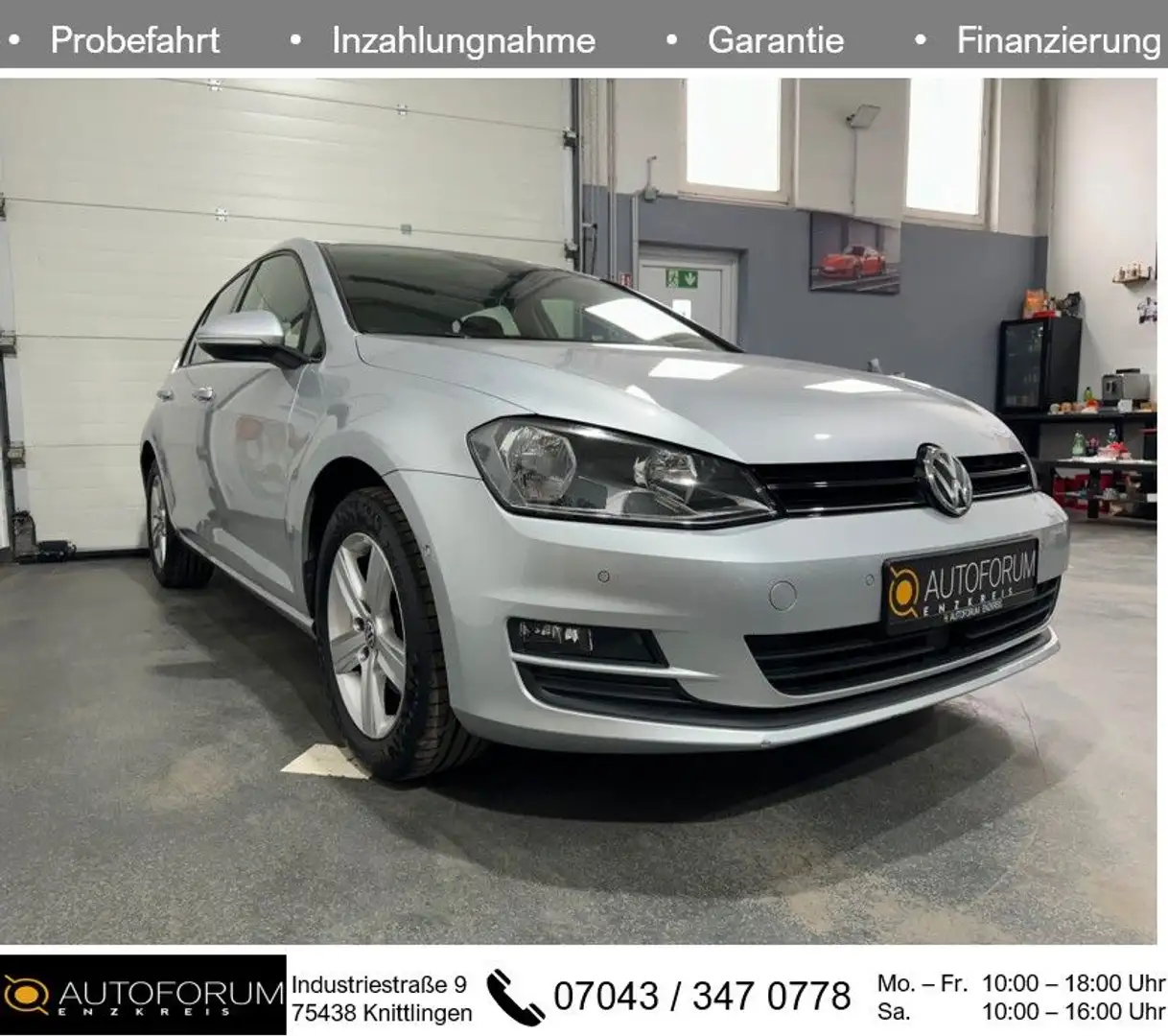 Volkswagen Golf 1.4 TSI DSG *R-KAMERA*SPUR-ASS*NAVI*SHZ* Silber - 1