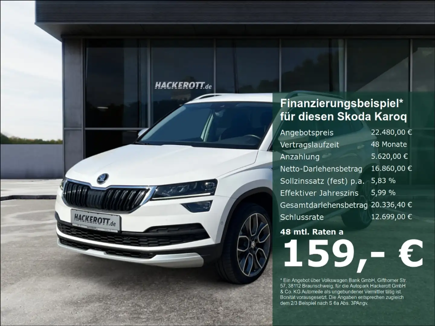Skoda Karoq Scout 4x4 2.0 TDI Led Navi SmartLink Sitzhzg. bijela - 1