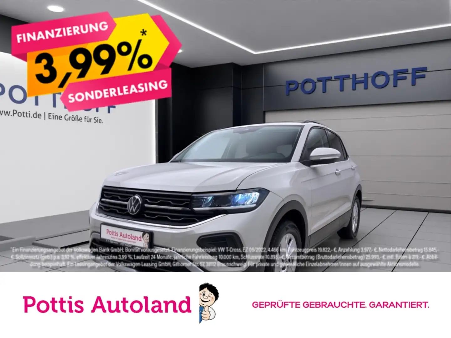Volkswagen T-Cross 1.0 TSI LIFE SITZHZG PDC LED LM16 Grau - 1