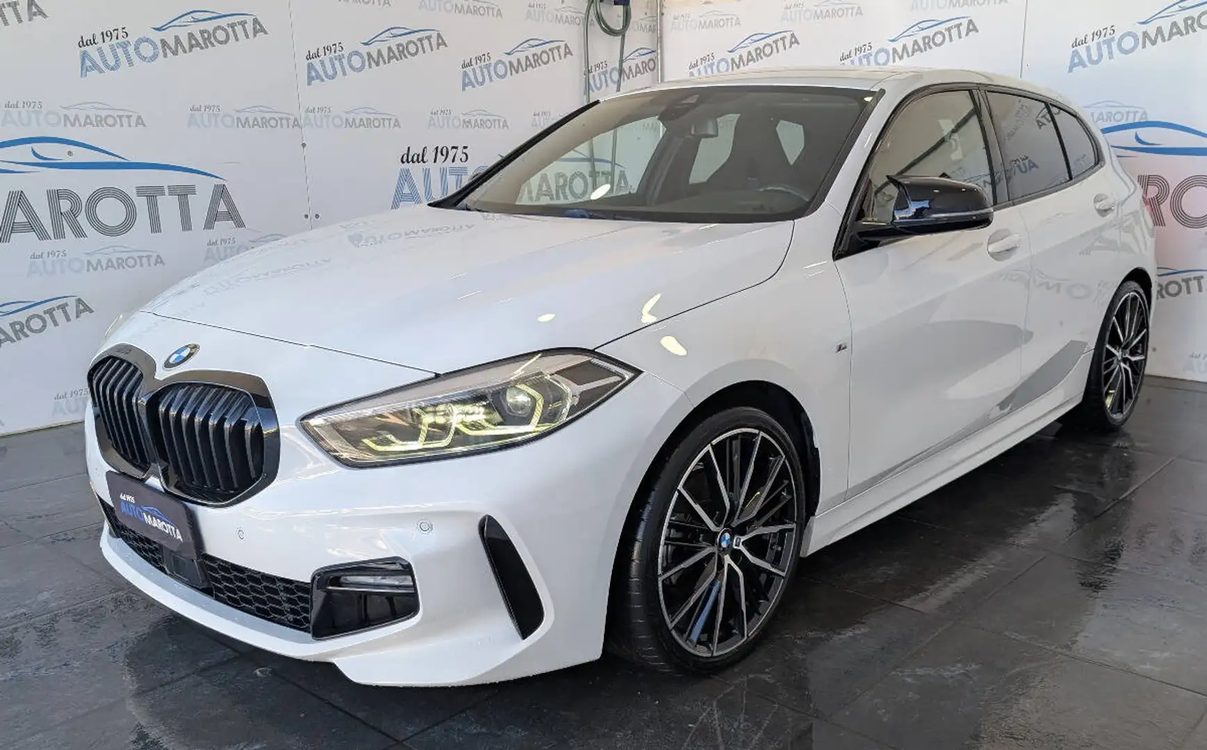 BMW 118 118d Msport auto TAGLIANDI BMW! Blanc - 1