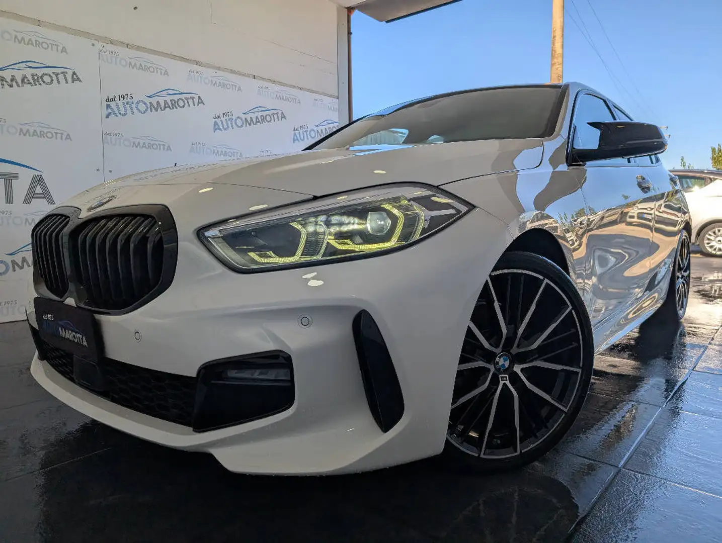 BMW 118 118d Msport auto TAGLIANDI BMW! Blanc - 2