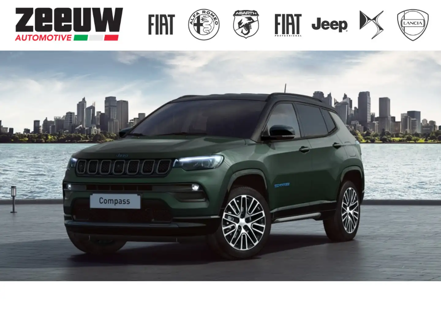Jeep Compass 4xe 240 PK Hybride Summit | Pano | Premium | Safet Groen - 1