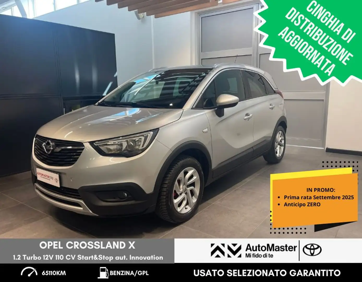Opel Crossland Crossland X 1.2 Turbo 12V 110 CV Start&Stop aut. Argento - 1