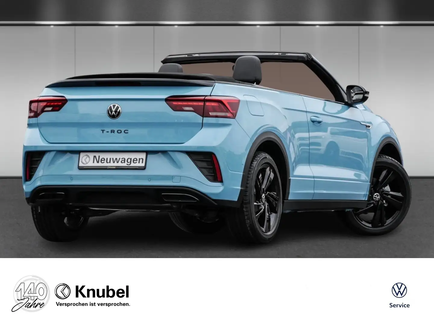 Volkswagen T-Roc Cabriolet R-Line 1.5 TSI DSG LED+ AHK Navi Trav... Blau - 2