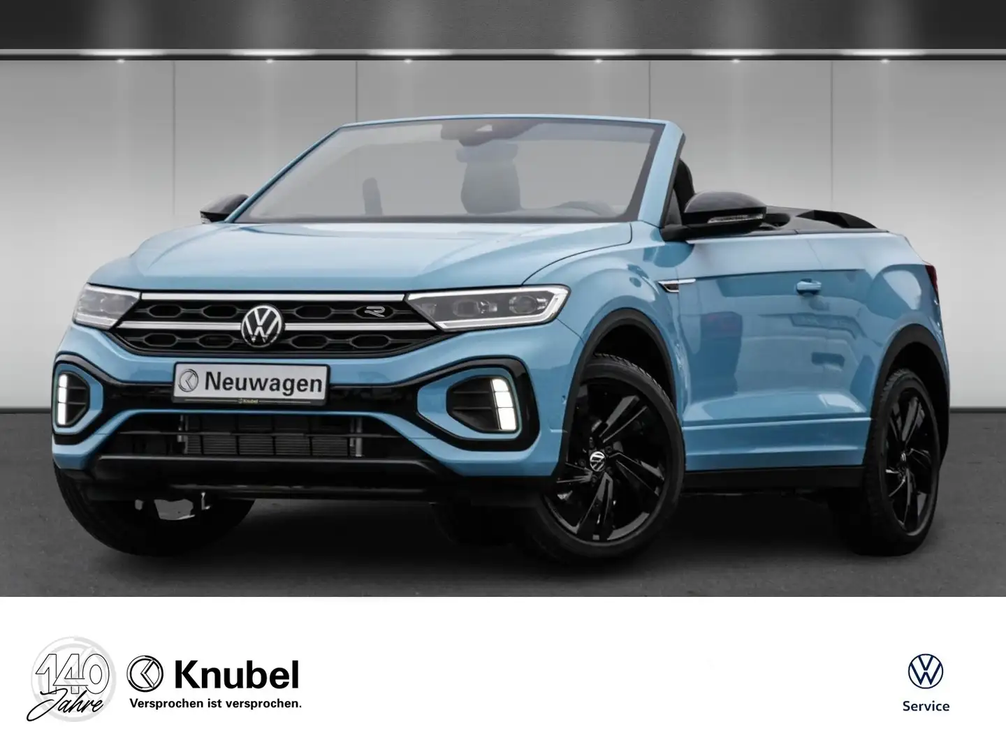 Volkswagen T-Roc Cabriolet R-Line 1.5 TSI DSG LED+ AHK Navi Trav... Blau - 1