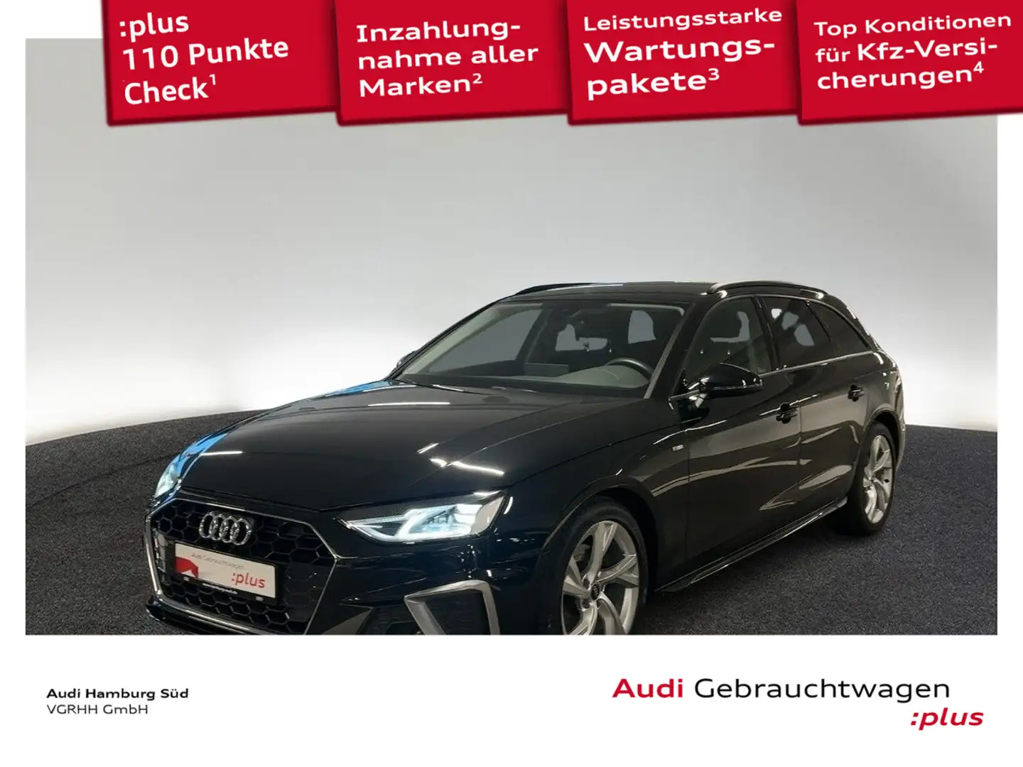 Audi A4 35 TDI S line S tronic Navi Sitzhzg Ein Schwarz - 1