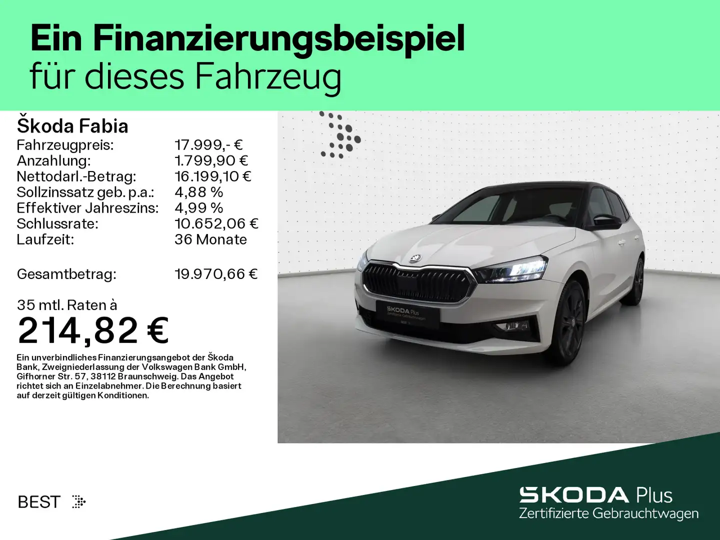 Skoda Fabia 1.0 TSI STYLE*LED*PANO*KAMERA*PDC*SHZ*NAVI Weiß - 2