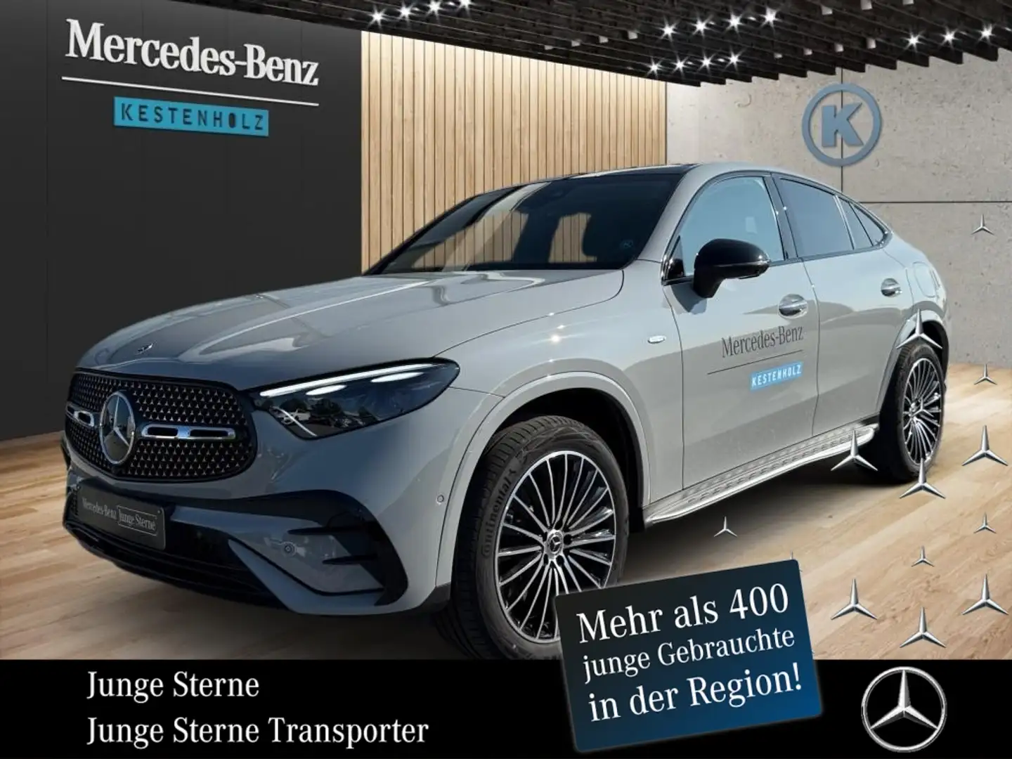 Mercedes-Benz GLC 300 de 4MATIC *AMG*NIGHT*AHK*MEMO*MBUX*PANO* Grijs - 1