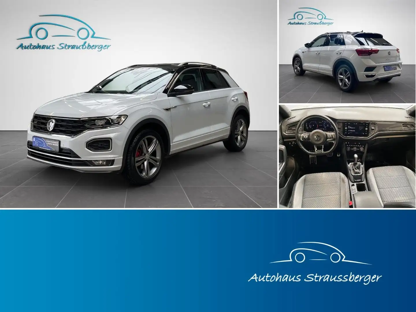Volkswagen T-Roc R-Line DSG AHK ACC NAVI SHZ LED NP:42.000€ Argent - 1
