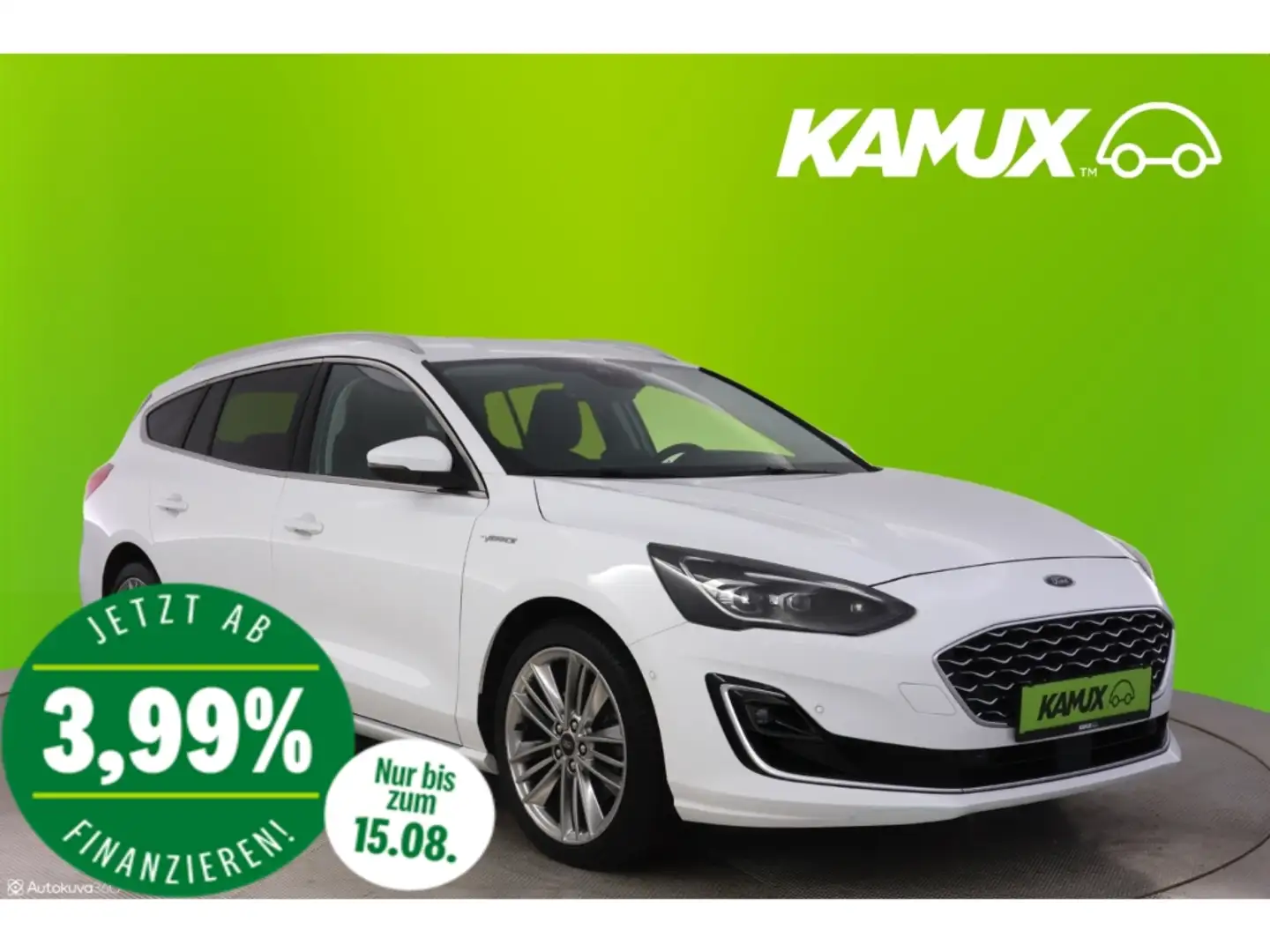 Ford Focus 1.5EB ST Aut.Vignale+LED+NAVI+HUD+AHK+PDC Wit - 1