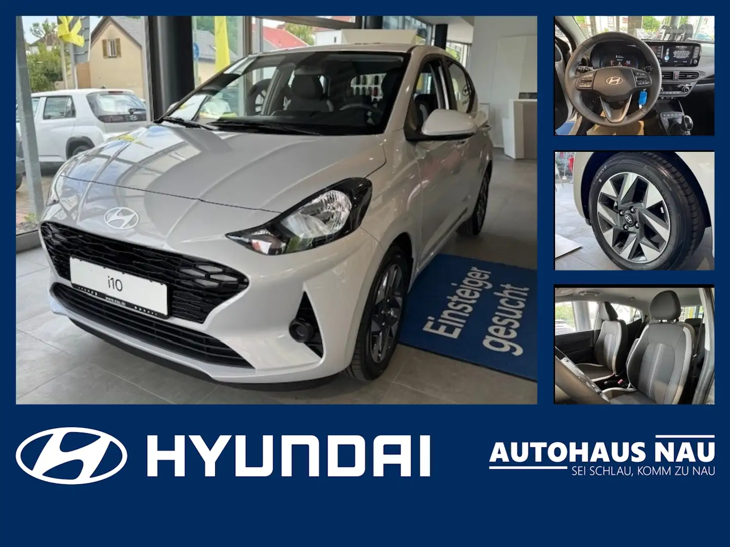 Hyundai i10 1.0 Trend Inkl. Inspektionspaket Big Deal Grijs - 1