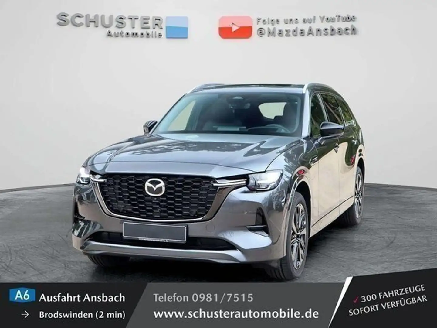 Mazda CX-80 Homura Plus PHEV Vollausstattung / Pano / Gris - 1