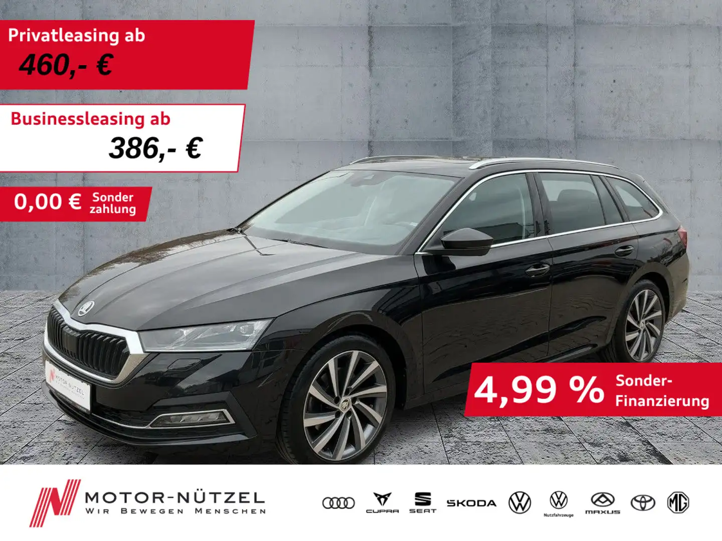 Skoda Octavia Combi 2.0 TDI 4x4 DSG STYLE MATRIX+STHZG Schwarz - 1
