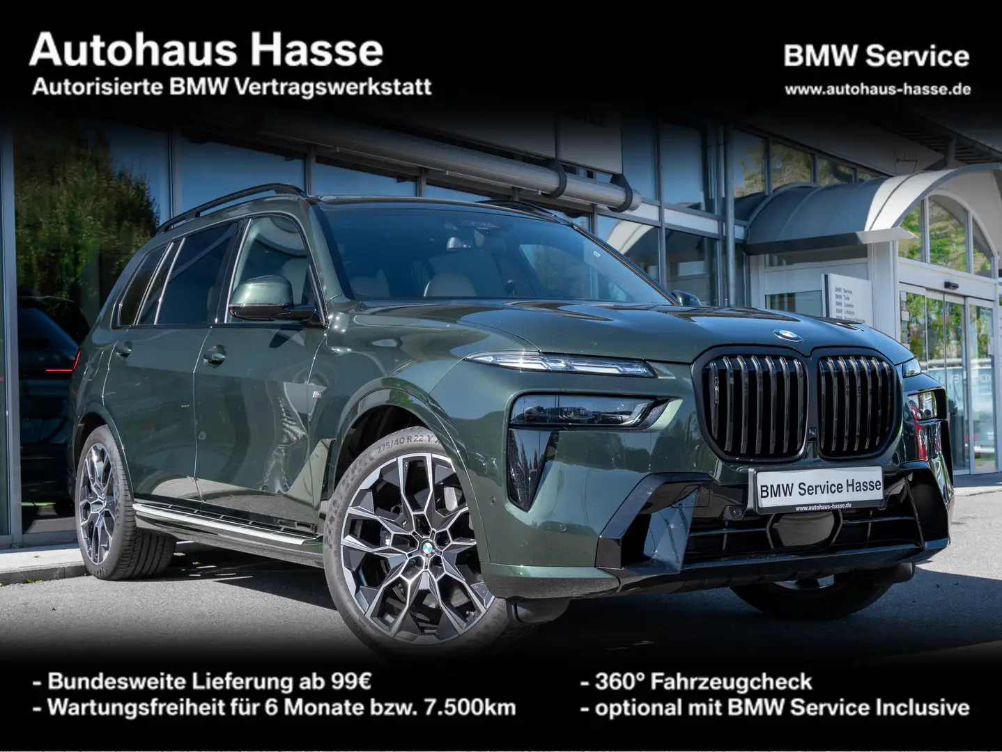 BMW X7 xDrive40d M-Sport Pro 6-Sitz 360° DAPro KRISTALL Grün - 1