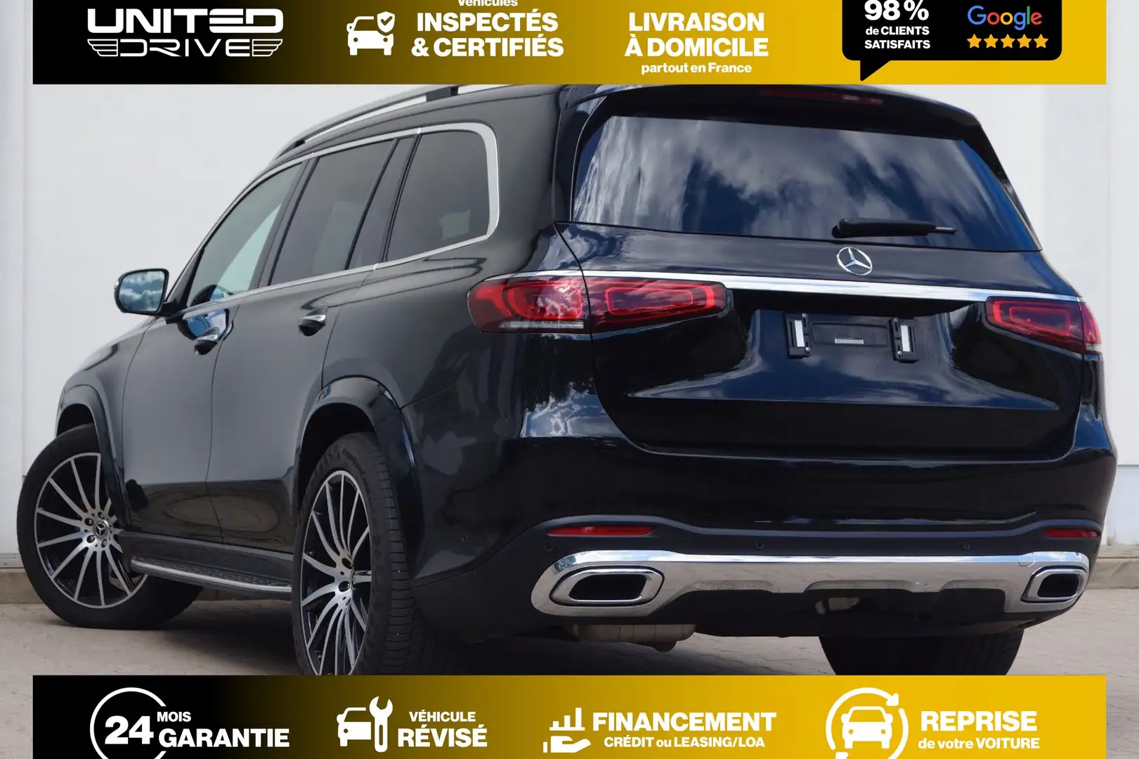 Mercedes-Benz GLS 350 4Matic AMG 286ch 7pl Noir - 2