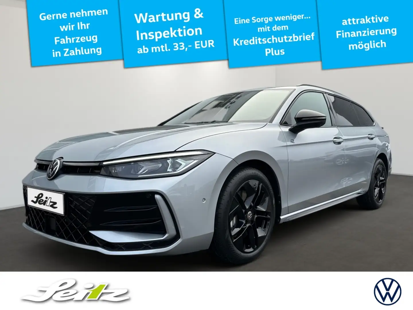 Volkswagen Passat Variant 2.0 TDI 4M R-Line *AHK*HEAD-UP*MATRIX* Silber - 1