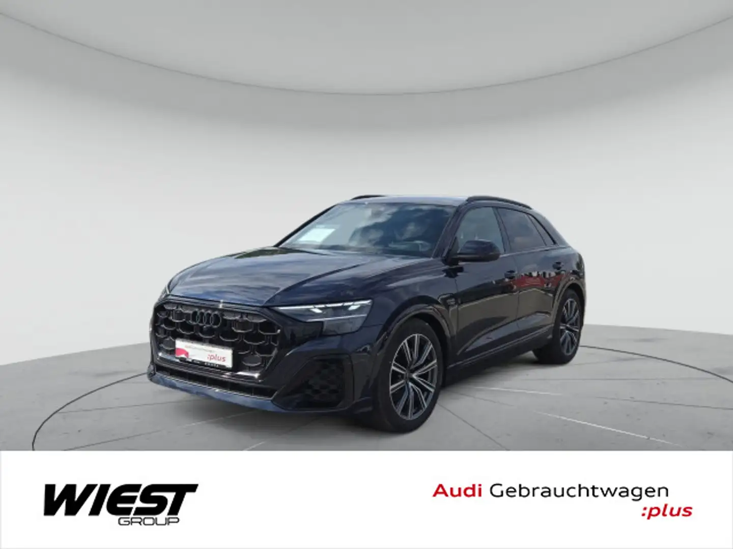 Audi Q8 S line 55 TFSI MATRIX/360°KAM/LUFT/AHK/HUD/ST Blau - 1