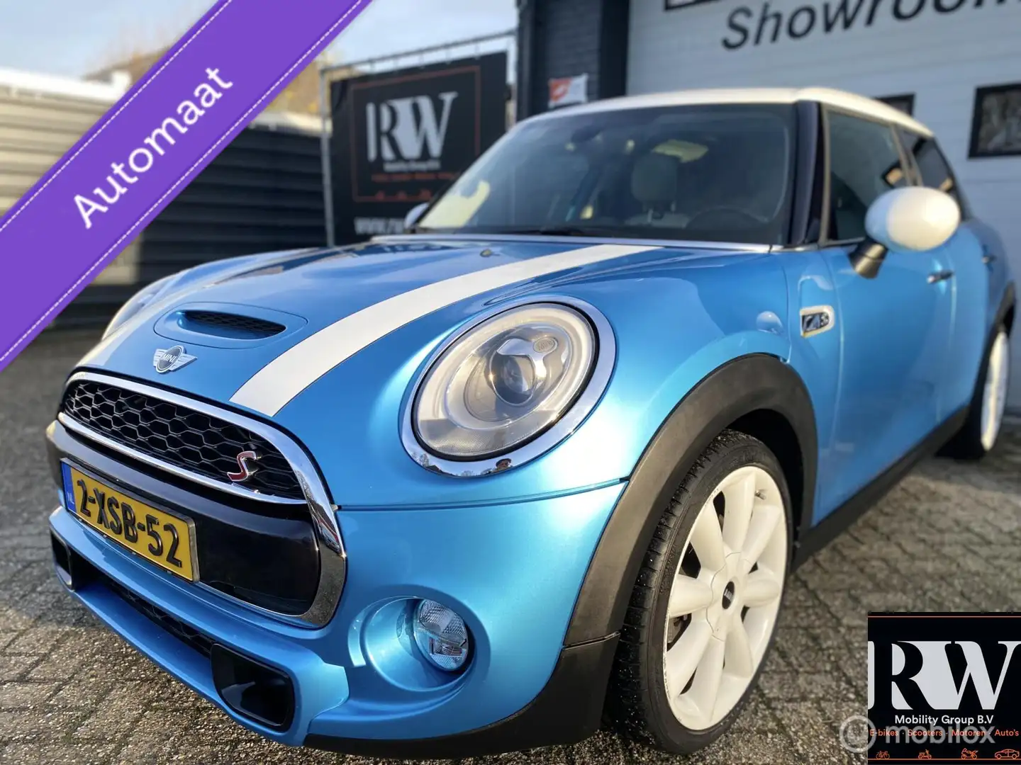 MINI Cooper S Mini 2.0 *PANO*WIT LEER*CRUISE*NAVI*NEDERLANDS Blauw - 1