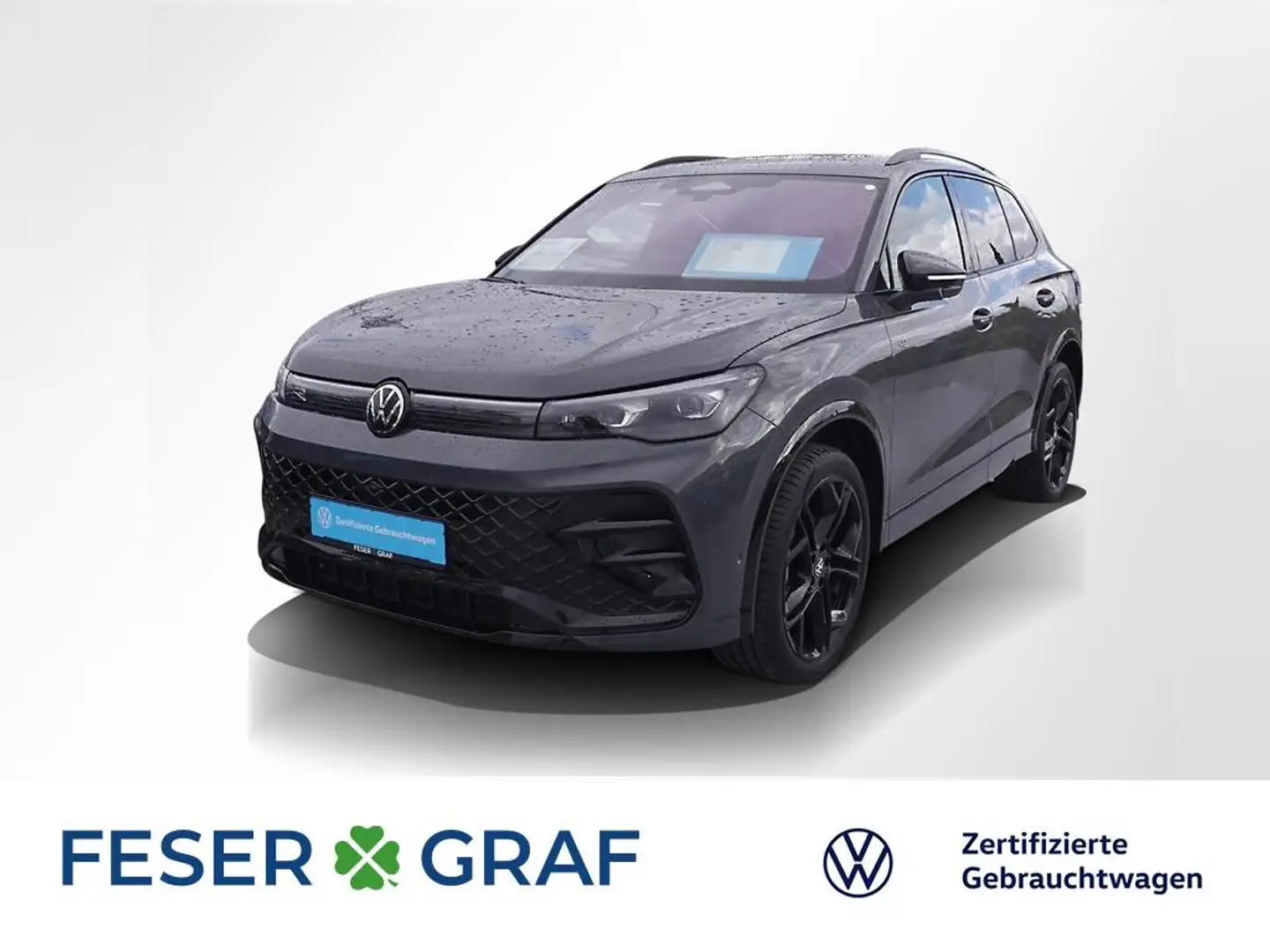 Volkswagen Tiguan 2.0 TDI 4M R-Line Black AHK Pano Standh. Grau - 1