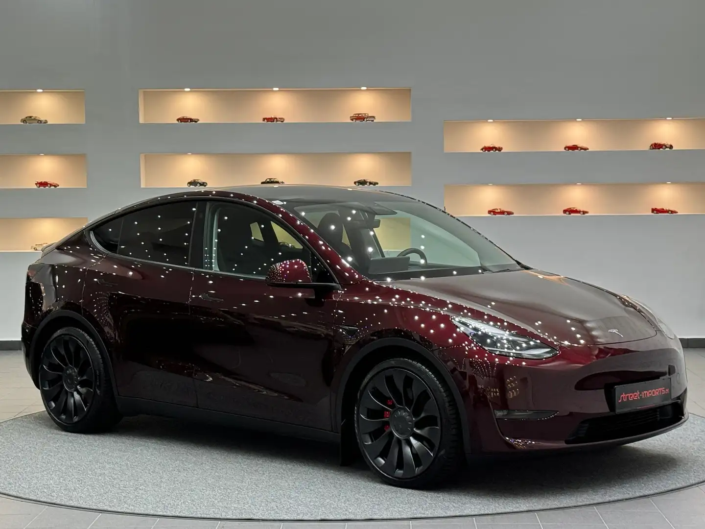 Tesla Model Y Performance *Leasingfähig*Midnight-Cherry-Red* Piros - 2