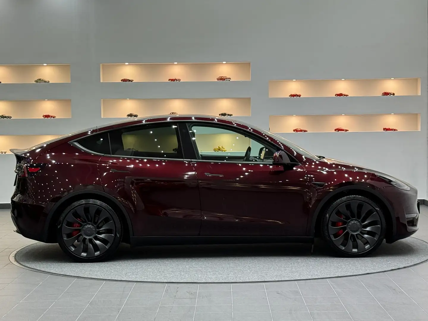 Tesla Model Y Performance *Leasingfähig*Midnight-Cherry-Red* Piros - 1
