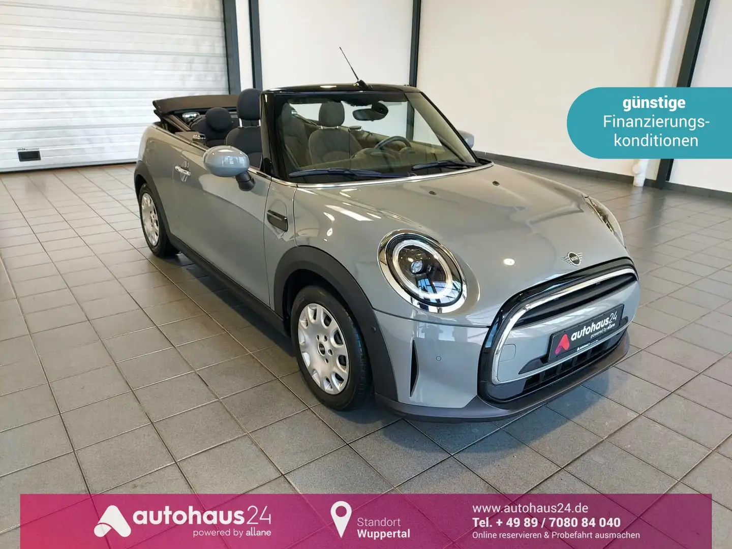 MINI One Cabrio Essential Trim LED|ParkAssist|Klima Gris - 1