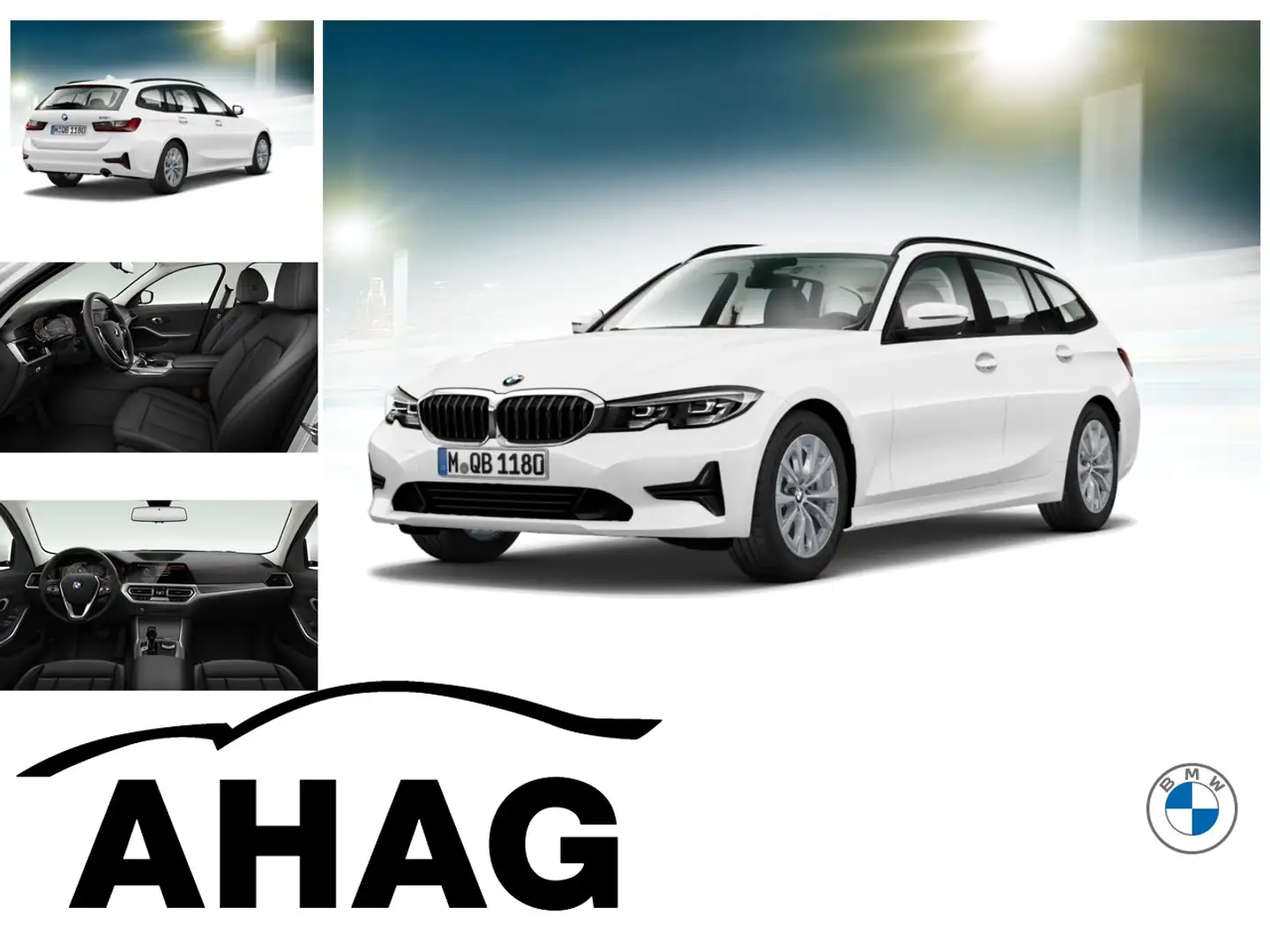 BMW 318 i Touring Auto Aut. Klimaaut. PDC Weiß - 1